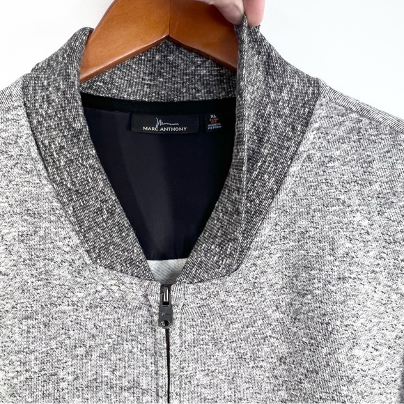 Marc Anthony Slim Fit Zipper Front Bomber Sweater Sweatshirt XL EUC - Picture 5 of 11